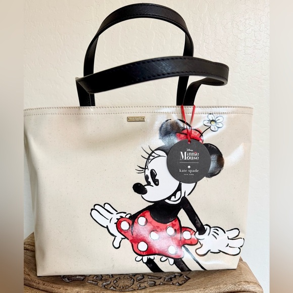 New With Tag Kate Spade X Disney Minnie Mouse Francis Tote